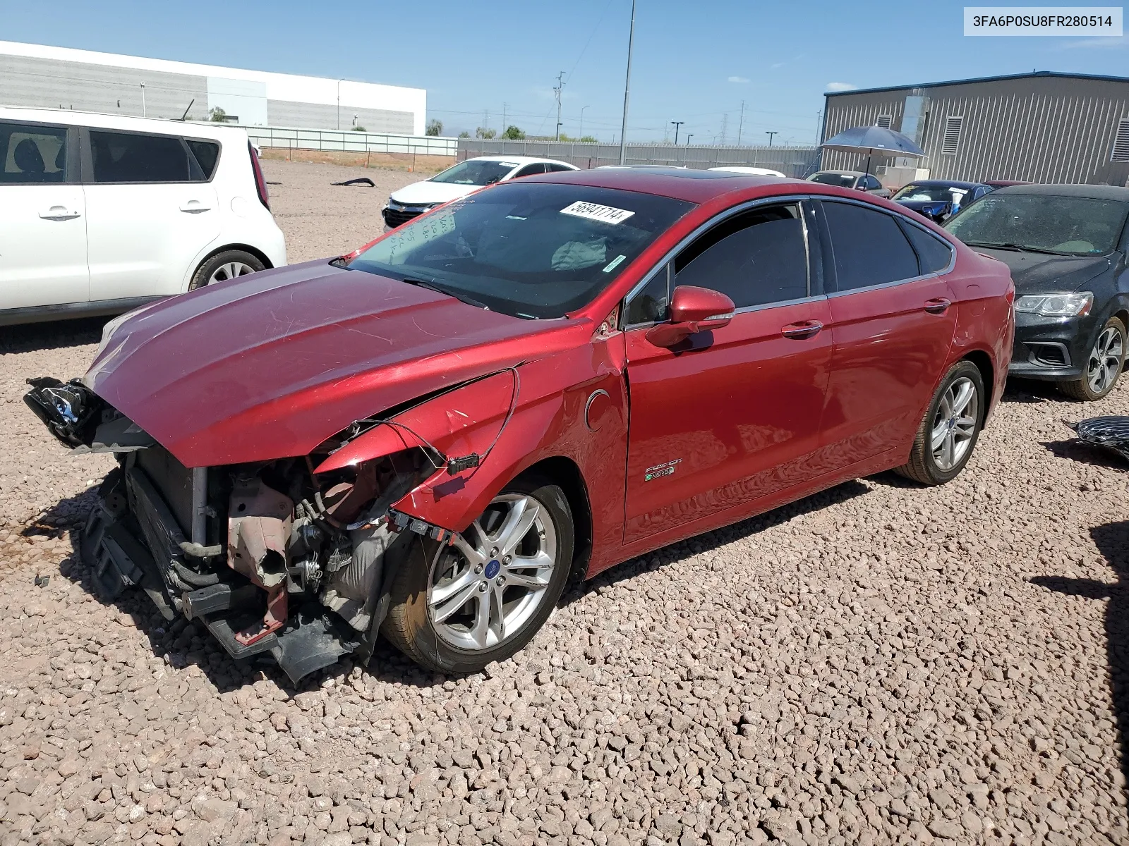 2015 Ford Fusion Titanium Phev VIN: 3FA6P0SU8FR280514 Lot: 56941714