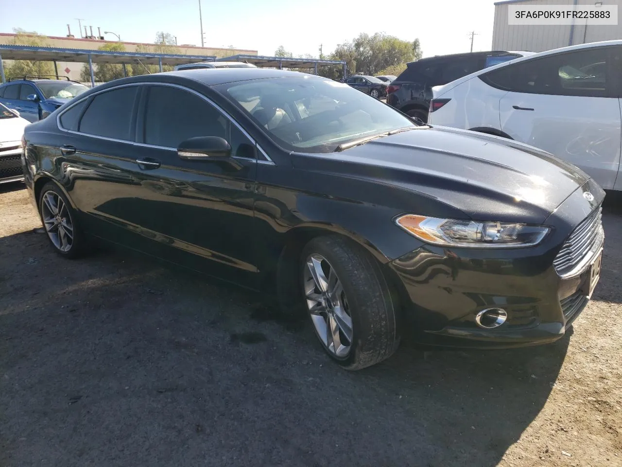 2015 Ford Fusion Titanium VIN: 3FA6P0K91FR225883 Lot: 59071154