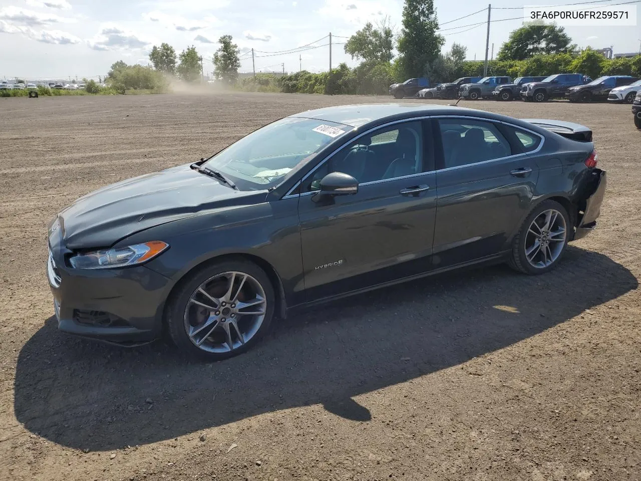 2015 Ford Fusion Titanium Hev VIN: 3FA6P0RU6FR259571 Lot: 61007734