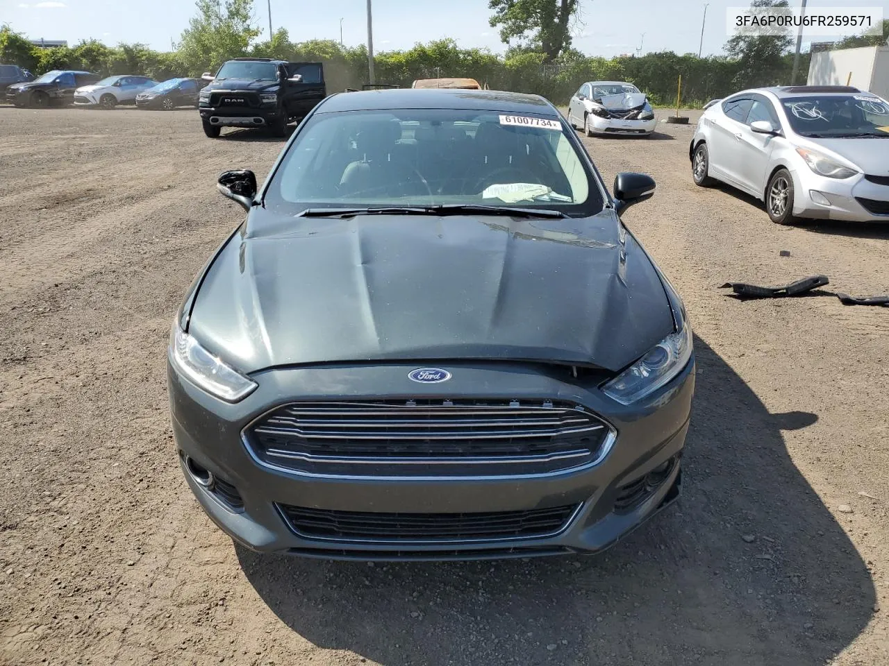 2015 Ford Fusion Titanium Hev VIN: 3FA6P0RU6FR259571 Lot: 61007734