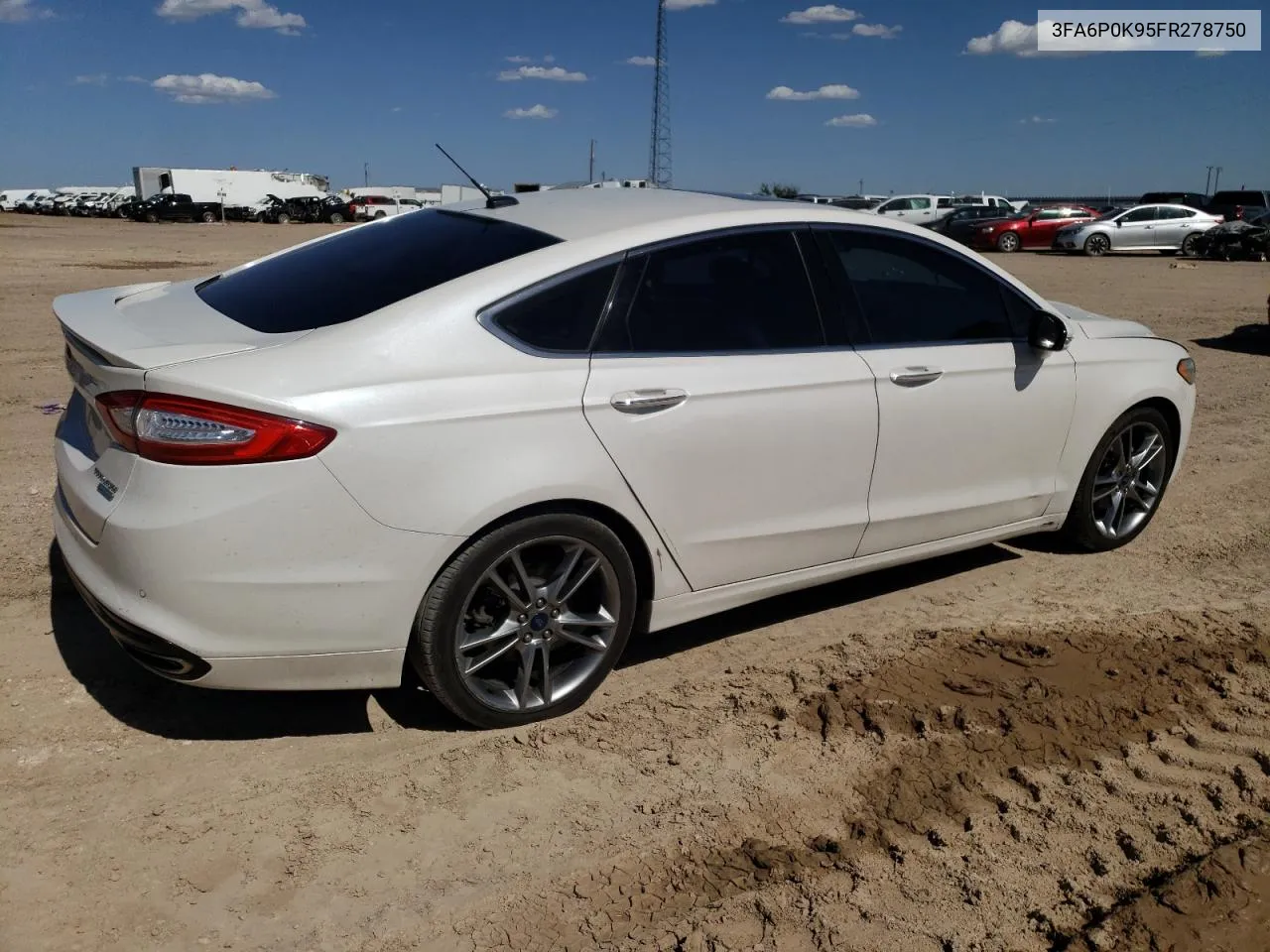 2015 Ford Fusion Titanium VIN: 3FA6P0K95FR278750 Lot: 61382214