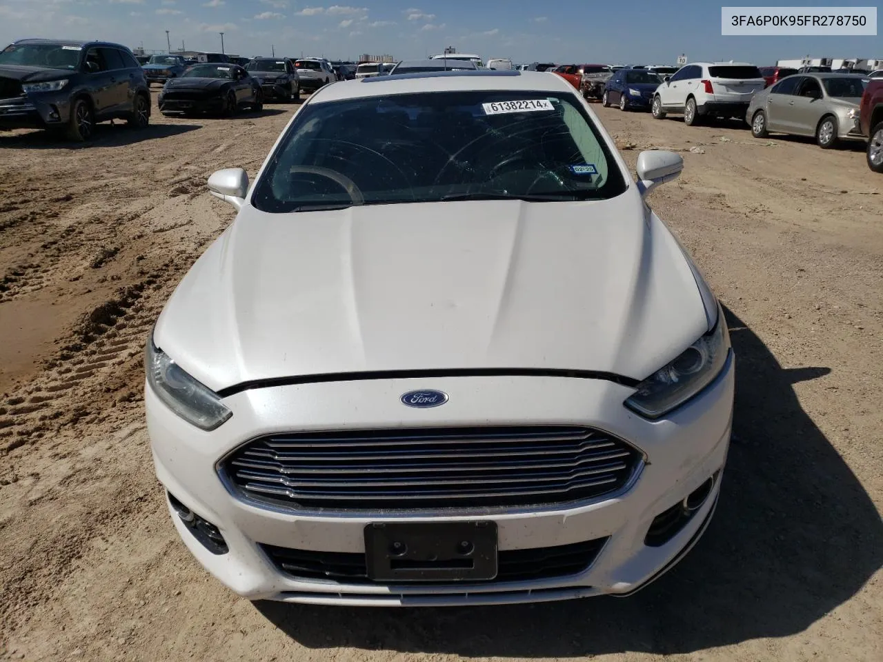 2015 Ford Fusion Titanium VIN: 3FA6P0K95FR278750 Lot: 61382214