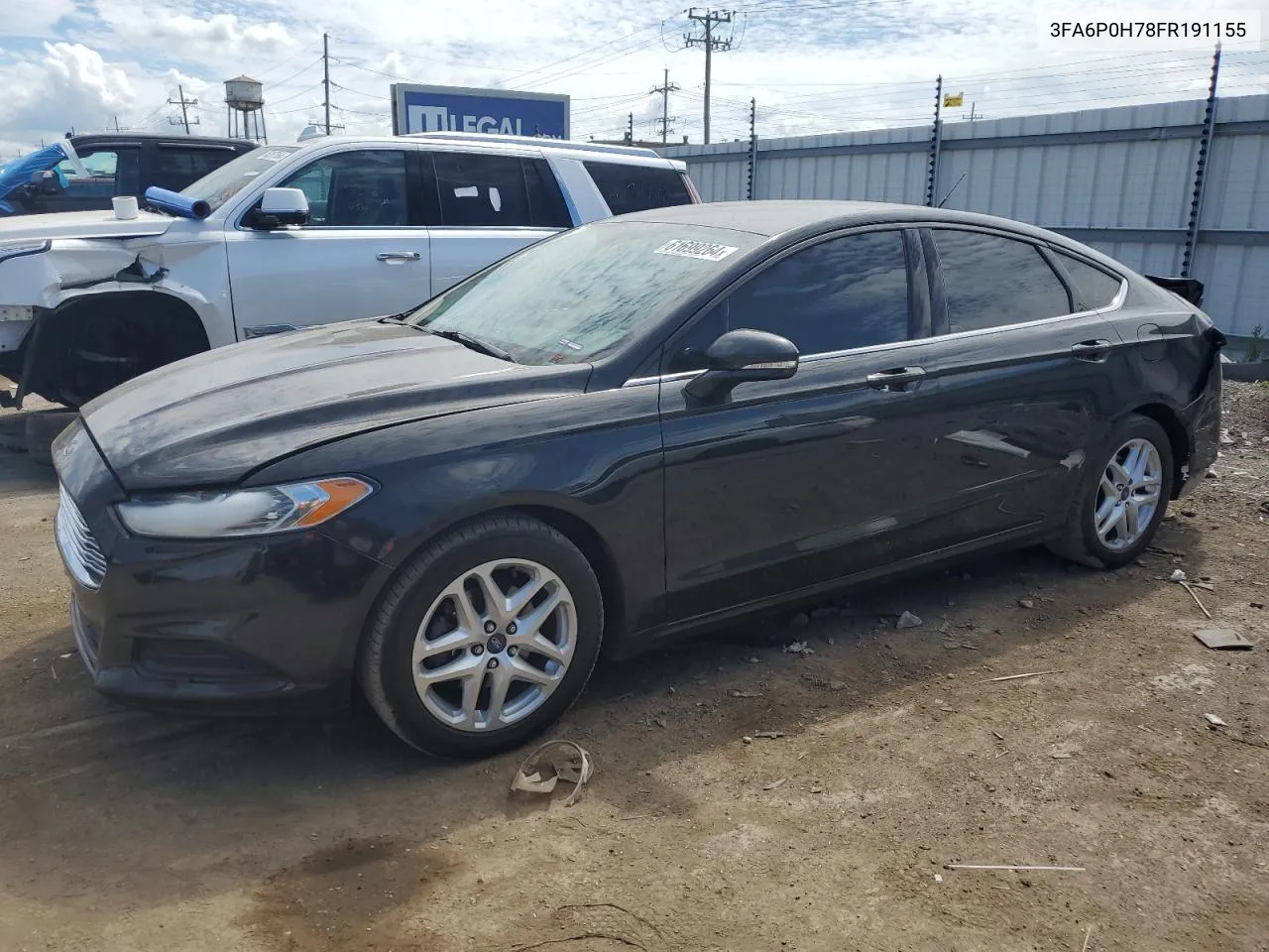 2015 Ford Fusion Se VIN: 3FA6P0H78FR191155 Lot: 61699264