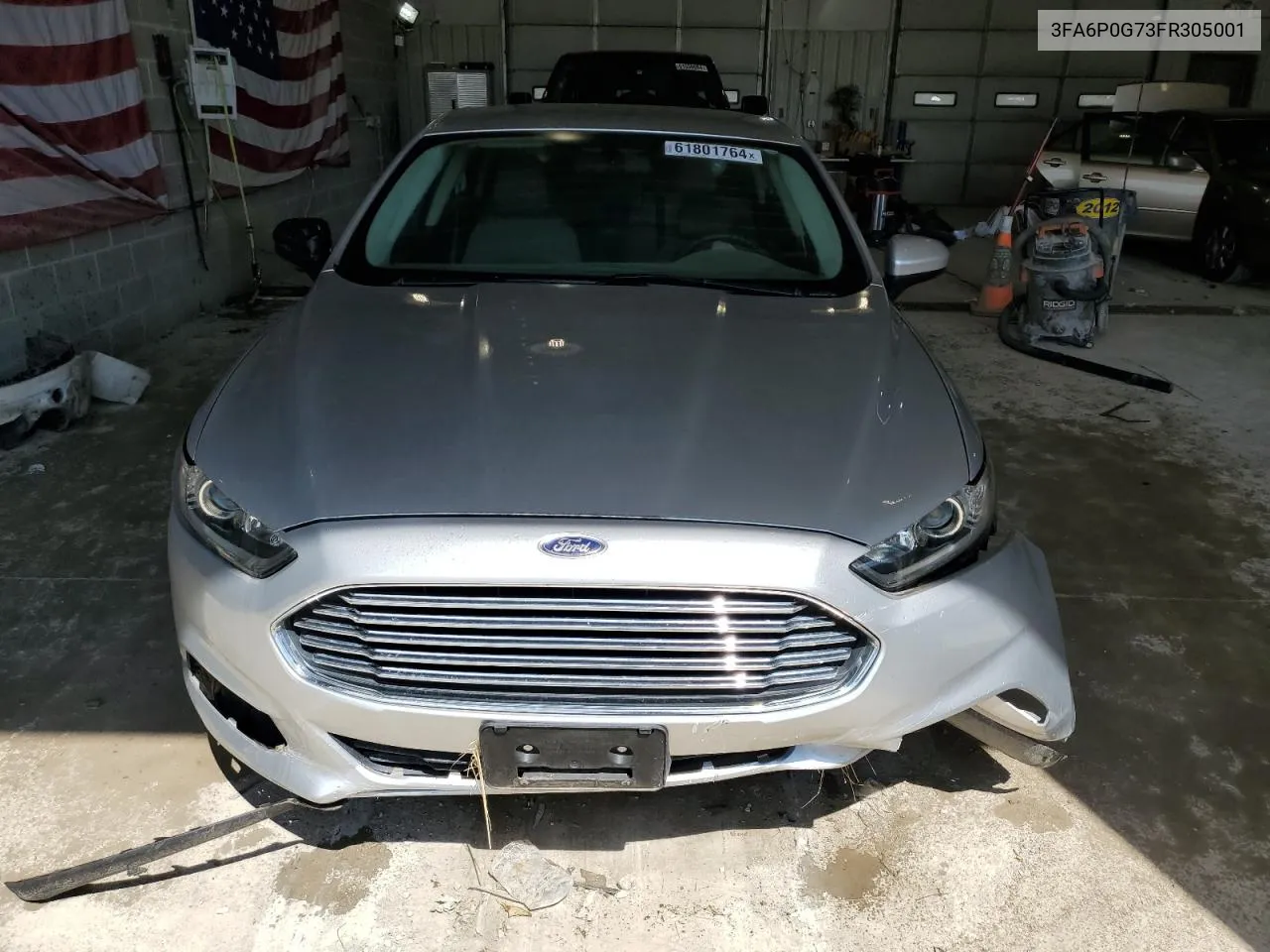 2015 Ford Fusion S VIN: 3FA6P0G73FR305001 Lot: 61801764