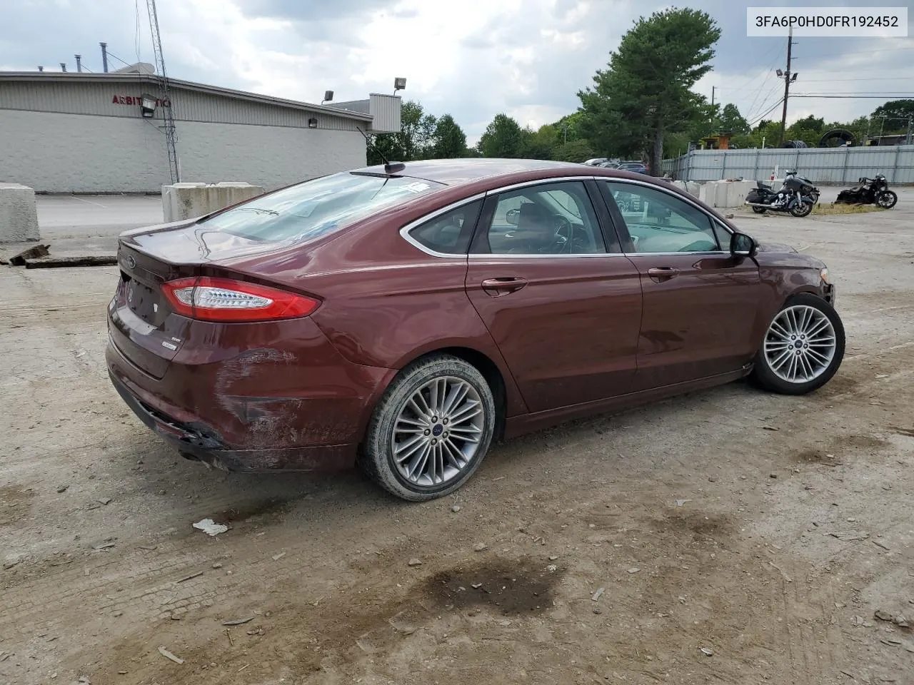 2015 Ford Fusion Se VIN: 3FA6P0HD0FR192452 Lot: 62241844