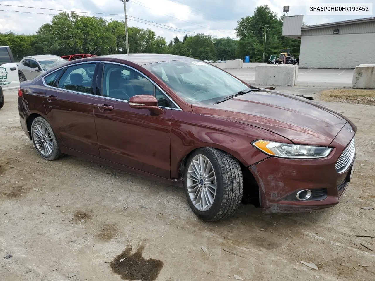 2015 Ford Fusion Se VIN: 3FA6P0HD0FR192452 Lot: 62241844