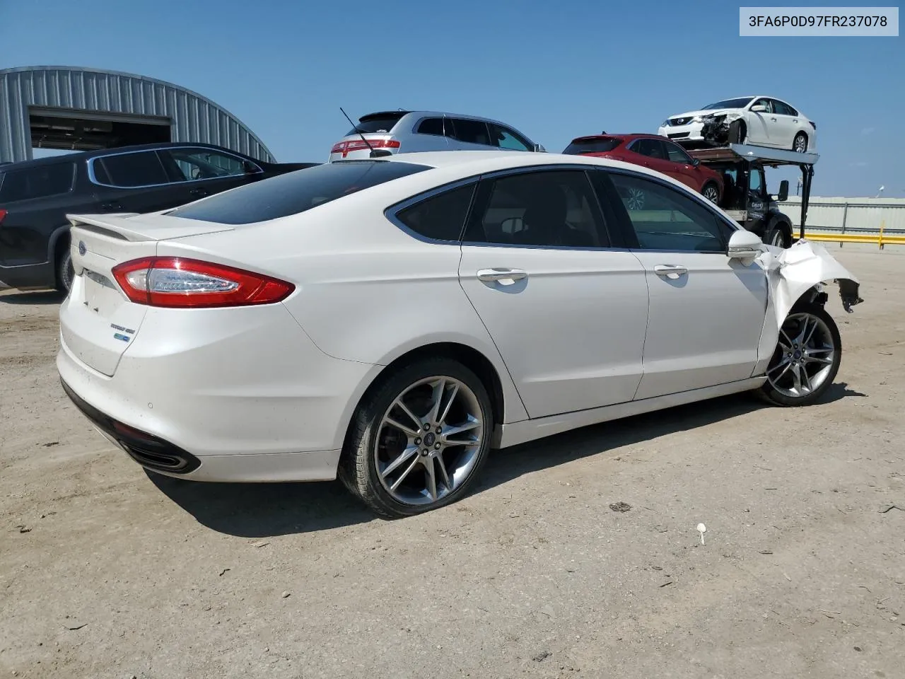 2015 Ford Fusion Titanium VIN: 3FA6P0D97FR237078 Lot: 62286834