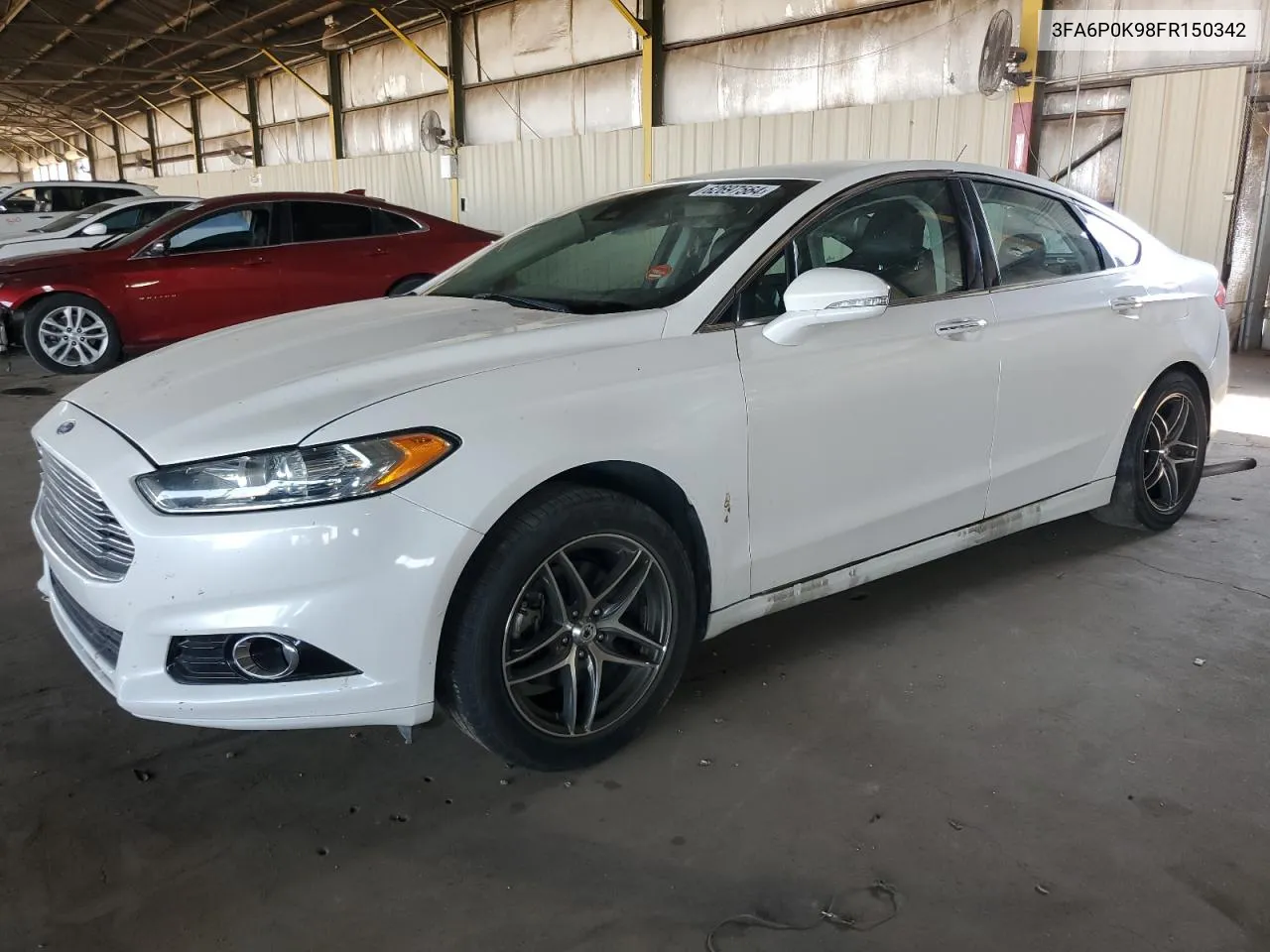 2015 Ford Fusion Titanium VIN: 3FA6P0K98FR150342 Lot: 62697564