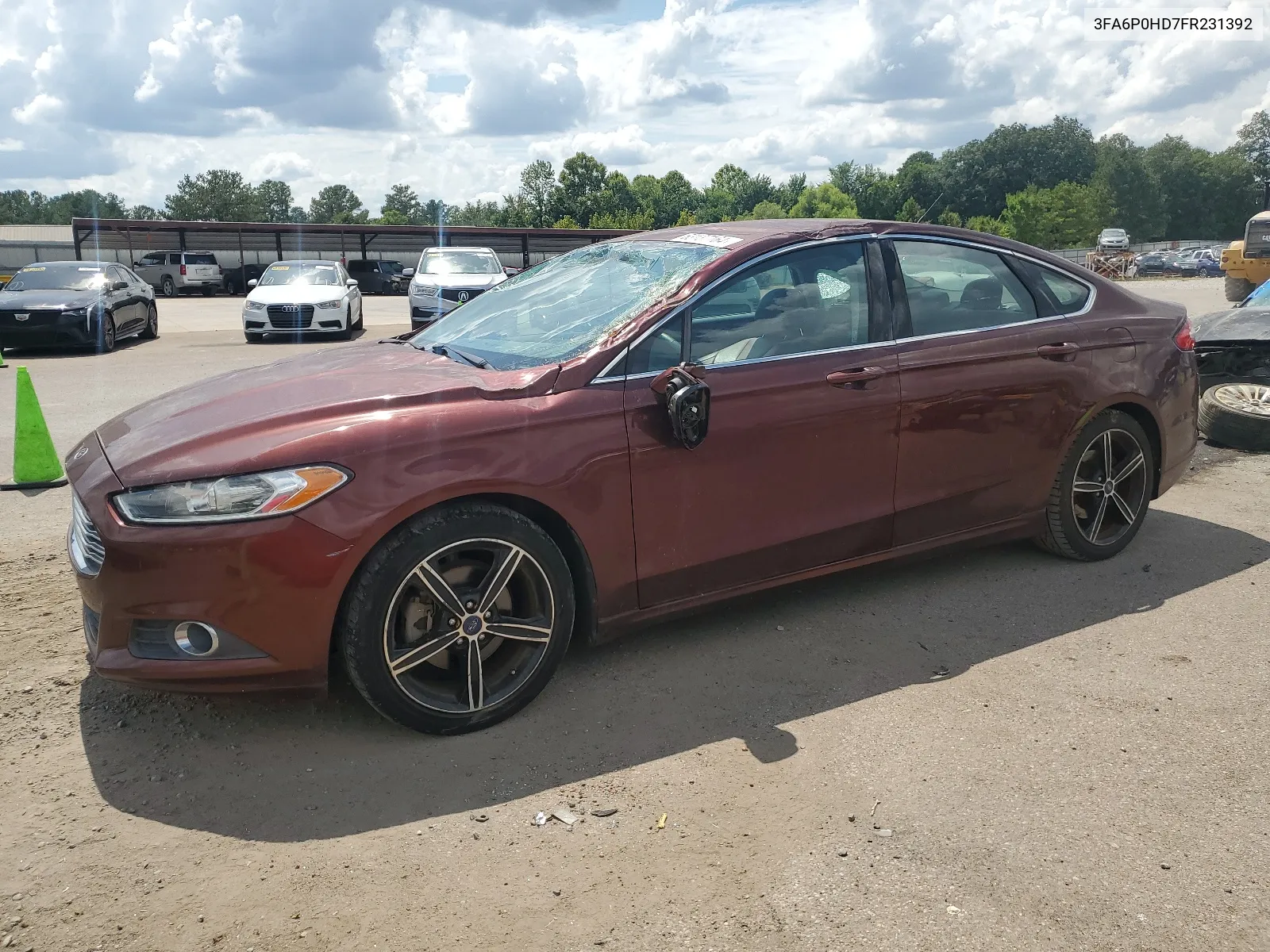 2015 Ford Fusion Se VIN: 3FA6P0HD7FR231392 Lot: 63137164