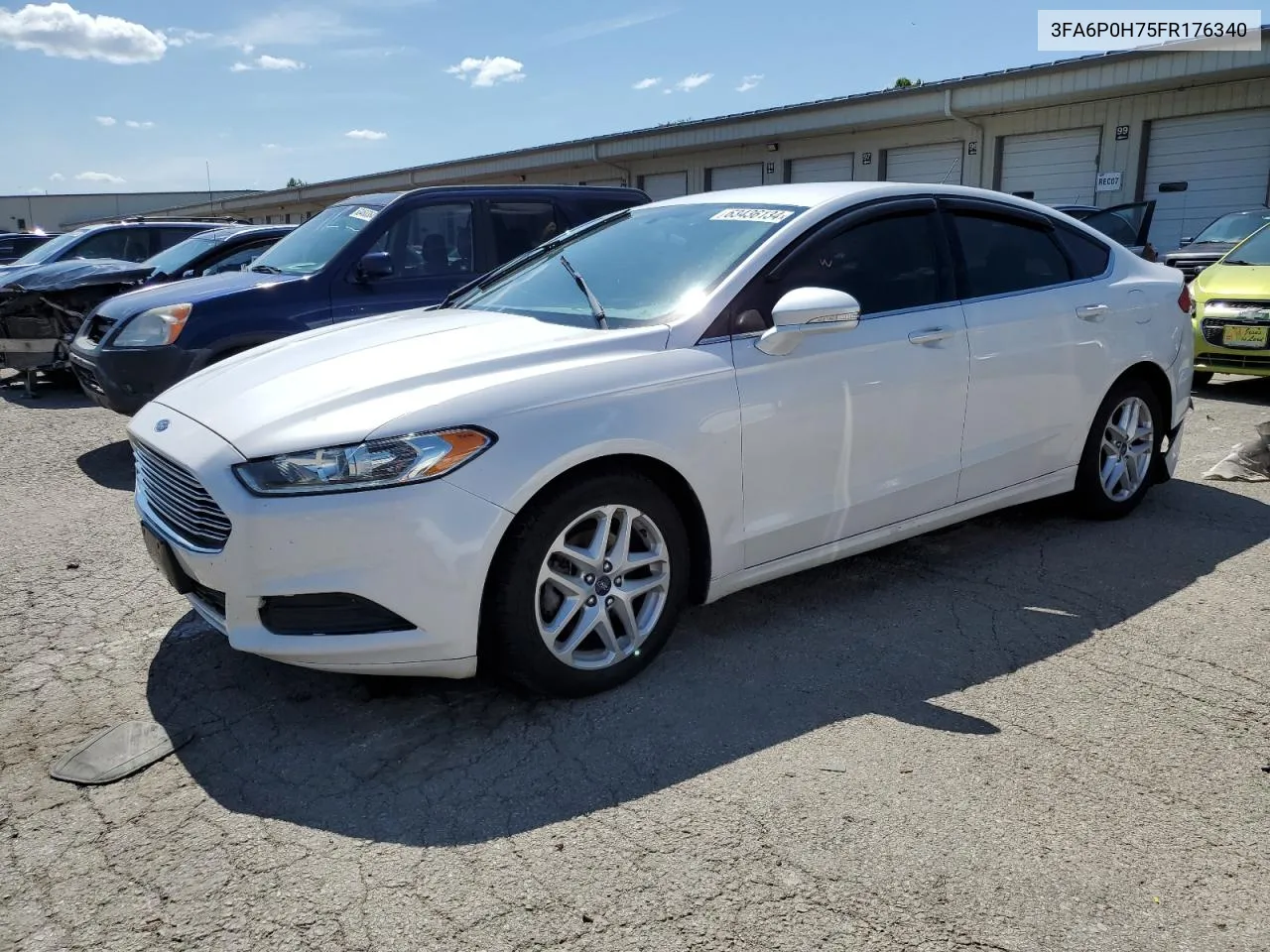 2015 Ford Fusion Se VIN: 3FA6P0H75FR176340 Lot: 63436134