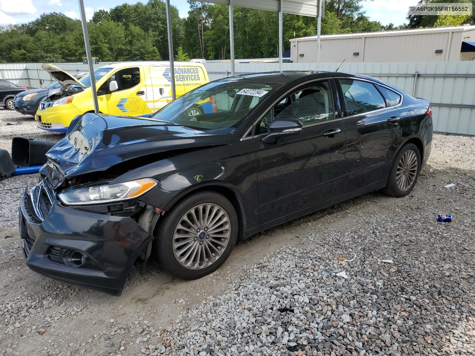 2015 Ford Fusion Titanium VIN: 3FA6P0K95FR156552 Lot: 64072294