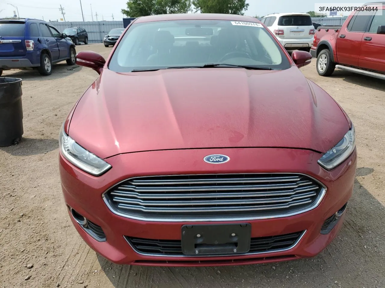 2015 Ford Fusion Titanium VIN: 3FA6P0K93FR304844 Lot: 64100974