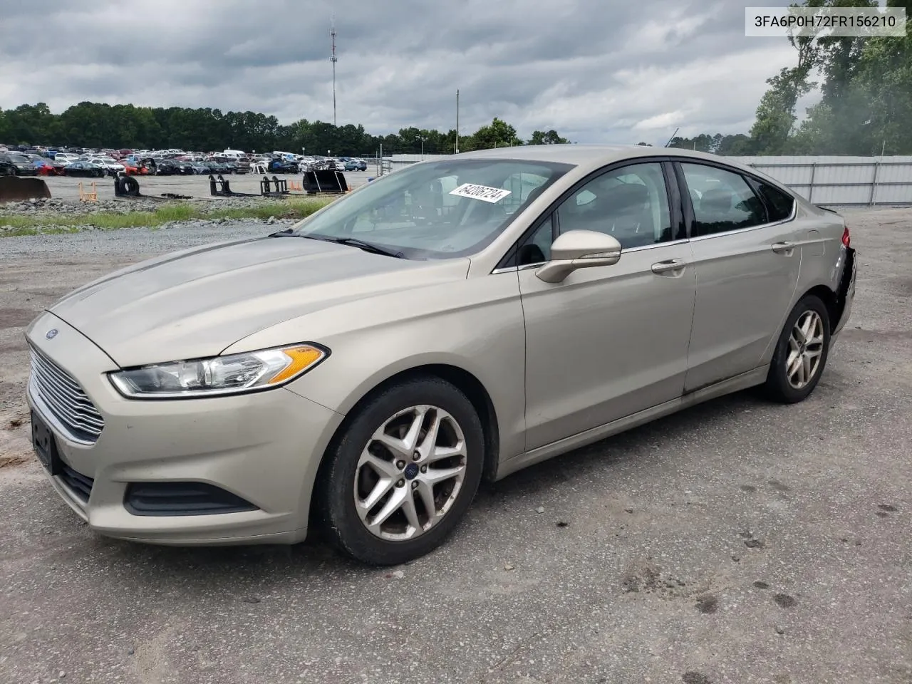 2015 Ford Fusion Se VIN: 3FA6P0H72FR156210 Lot: 64206724