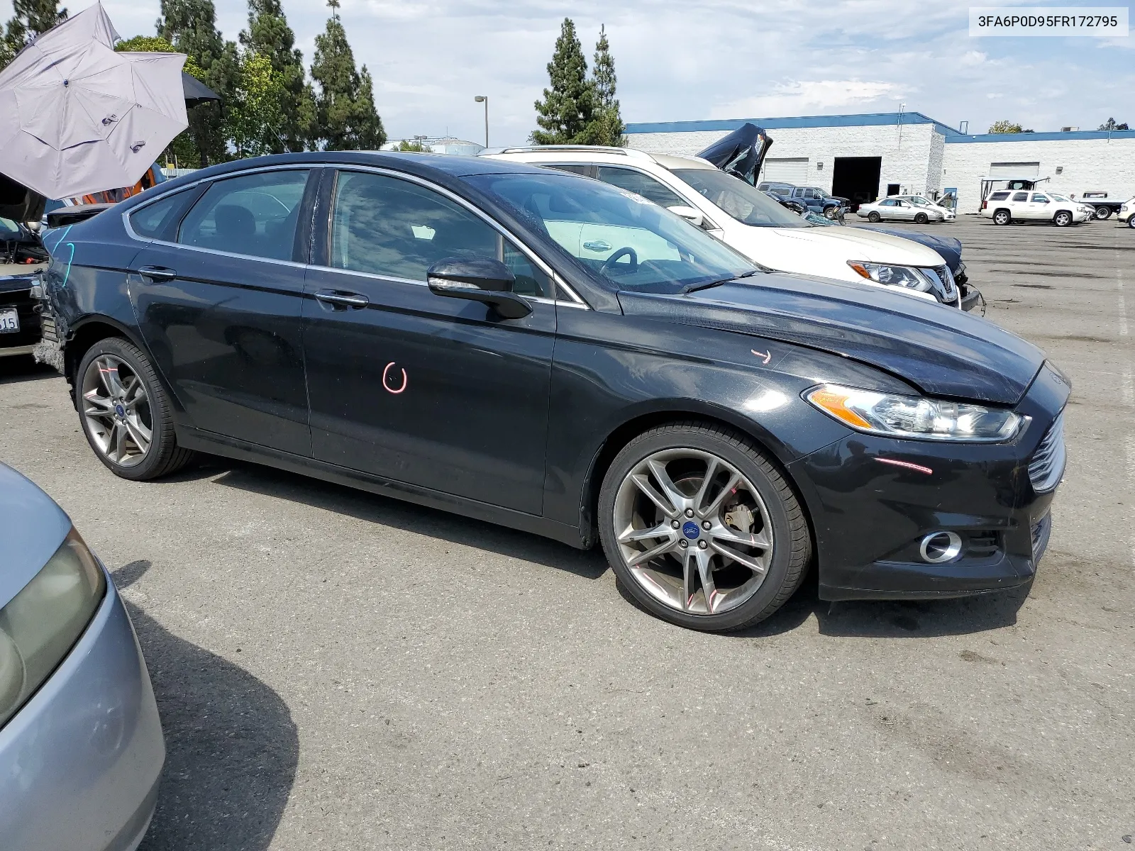 2015 Ford Fusion Titanium VIN: 3FA6P0D95FR172795 Lot: 64514104