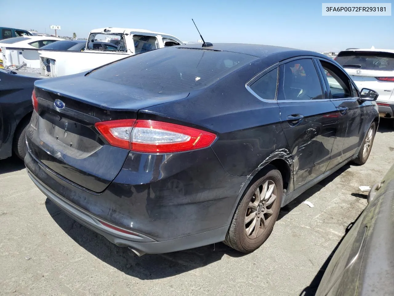 2015 Ford Fusion S VIN: 3FA6P0G72FR293181 Lot: 64692334