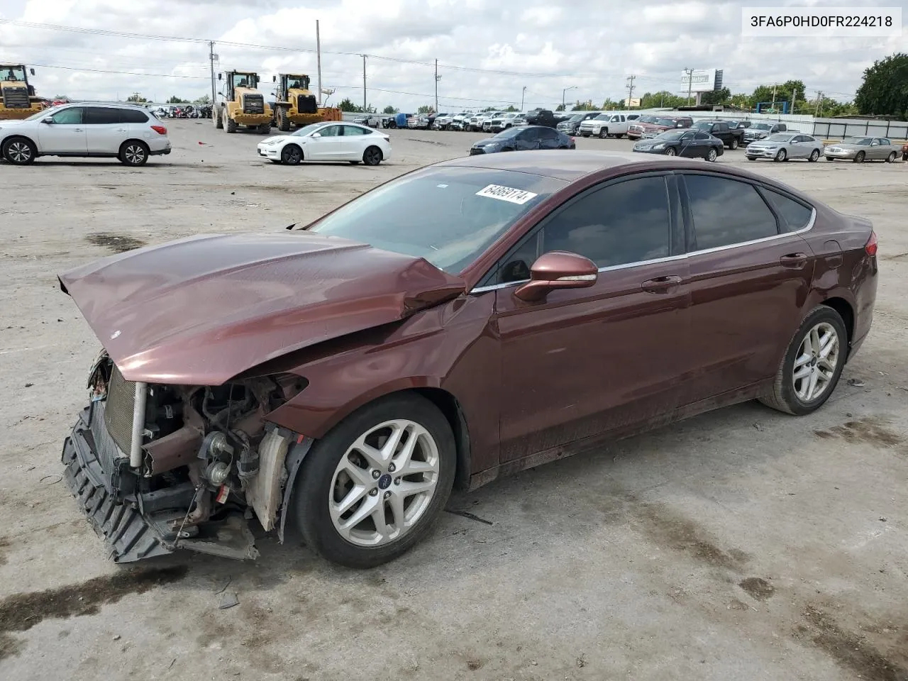 2015 Ford Fusion Se VIN: 3FA6P0HD0FR224218 Lot: 64869174