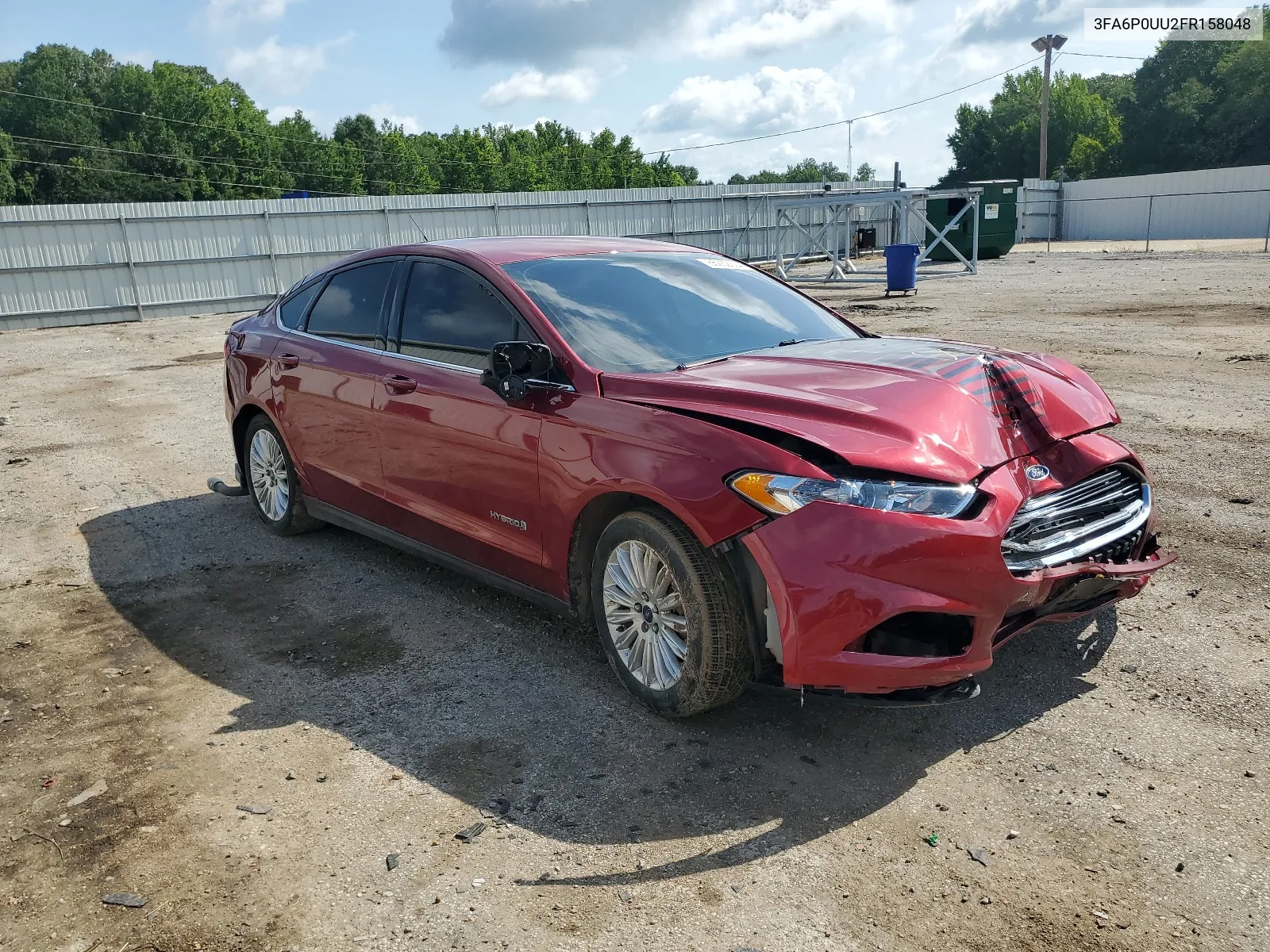 3FA6P0UU2FR158048 2015 Ford Fusion S Hybrid