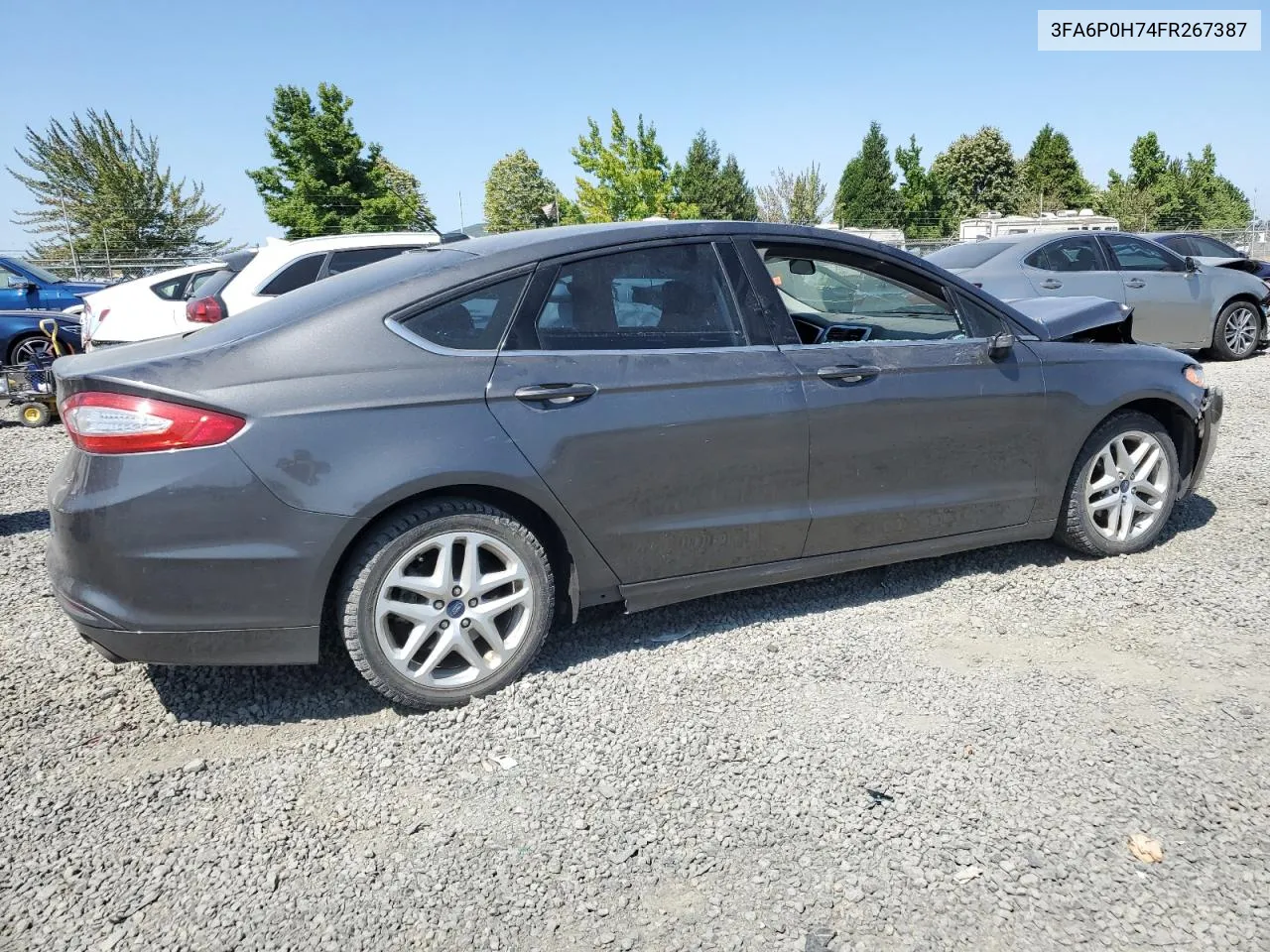 2015 Ford Fusion Se VIN: 3FA6P0H74FR267387 Lot: 66983934