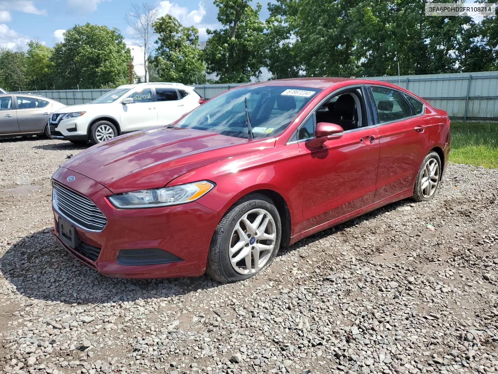 2015 Ford Fusion Se VIN: 3FA6P0HD2FR108714 Lot: 67867234