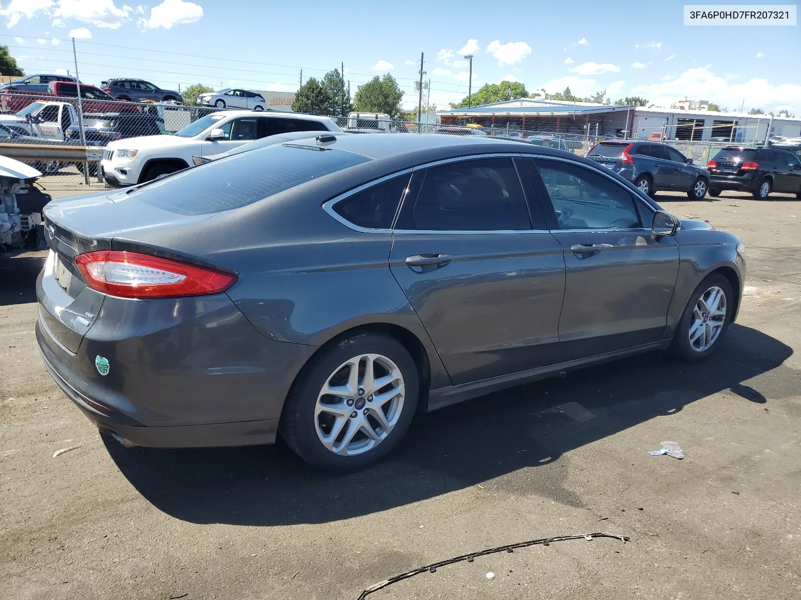 2015 Ford Fusion Se VIN: 3FA6P0HD7FR207321 Lot: 68108434