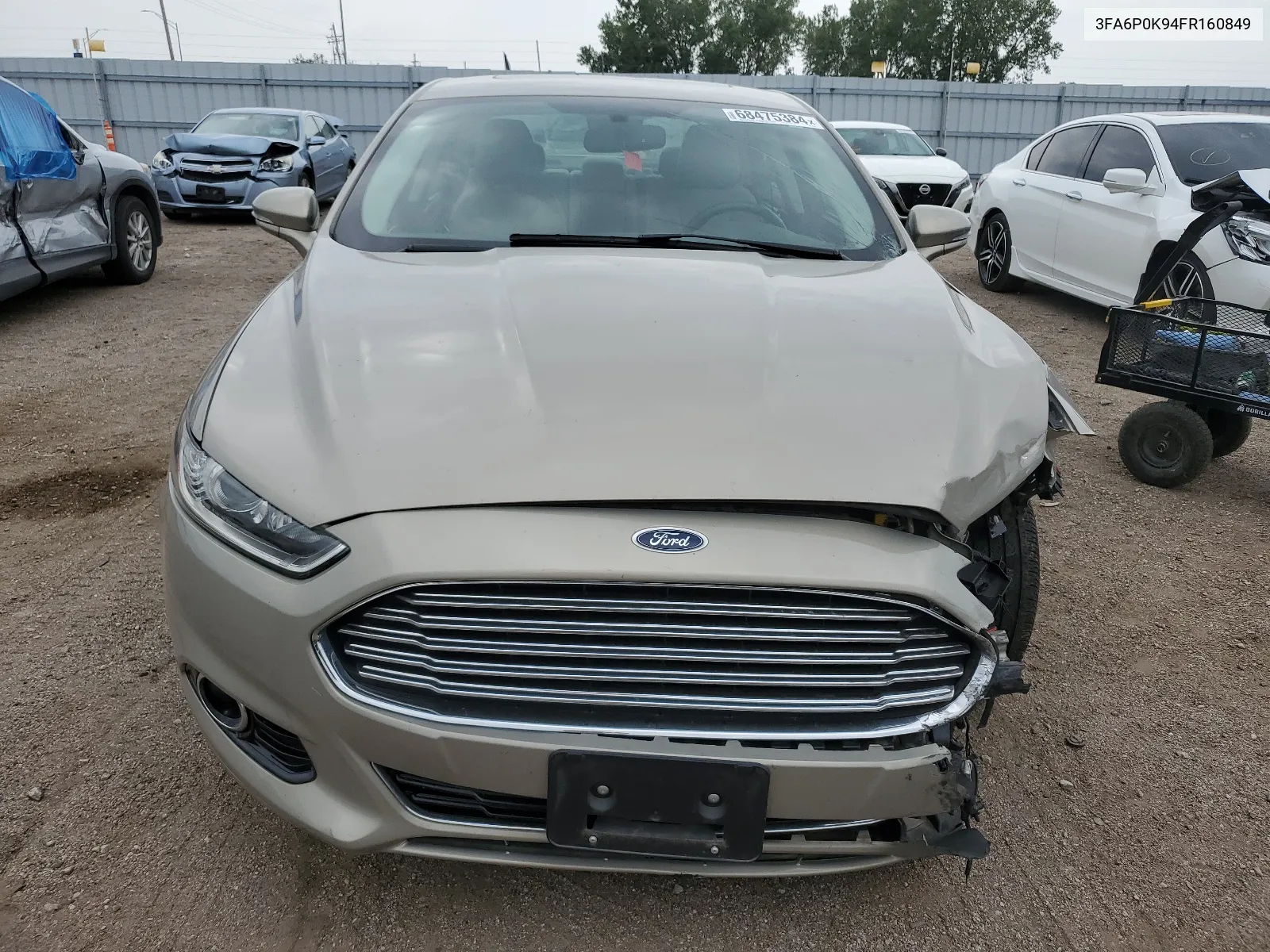 2015 Ford Fusion Titanium VIN: 3FA6P0K94FR160849 Lot: 68475384