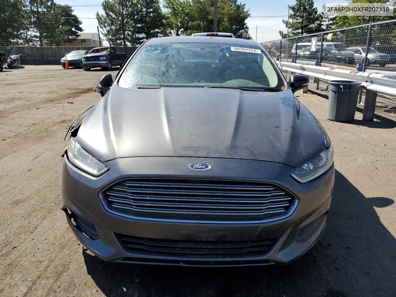 2015 Ford Fusion Se VIN: 3FA6P0HDXFR207118 Lot: 68504264