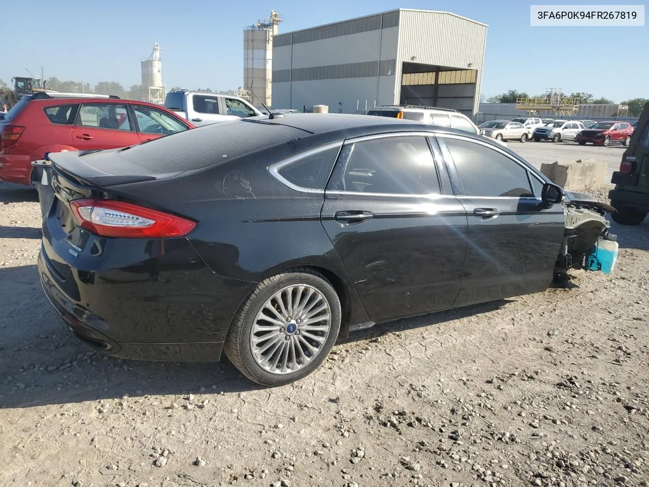 2015 Ford Fusion Titanium VIN: 3FA6P0K94FR267819 Lot: 68741654