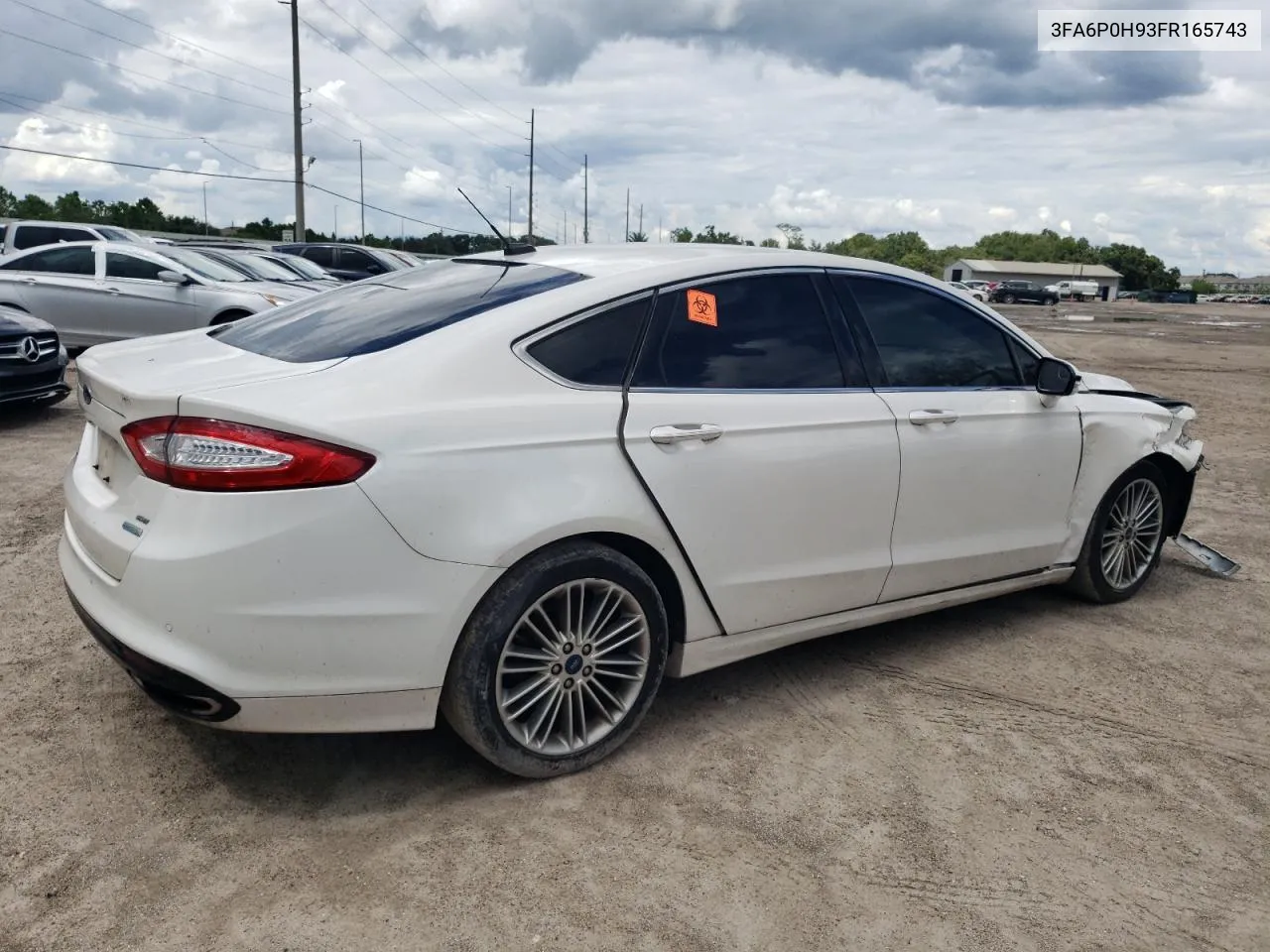 2015 Ford Fusion Se VIN: 3FA6P0H93FR165743 Lot: 68793994