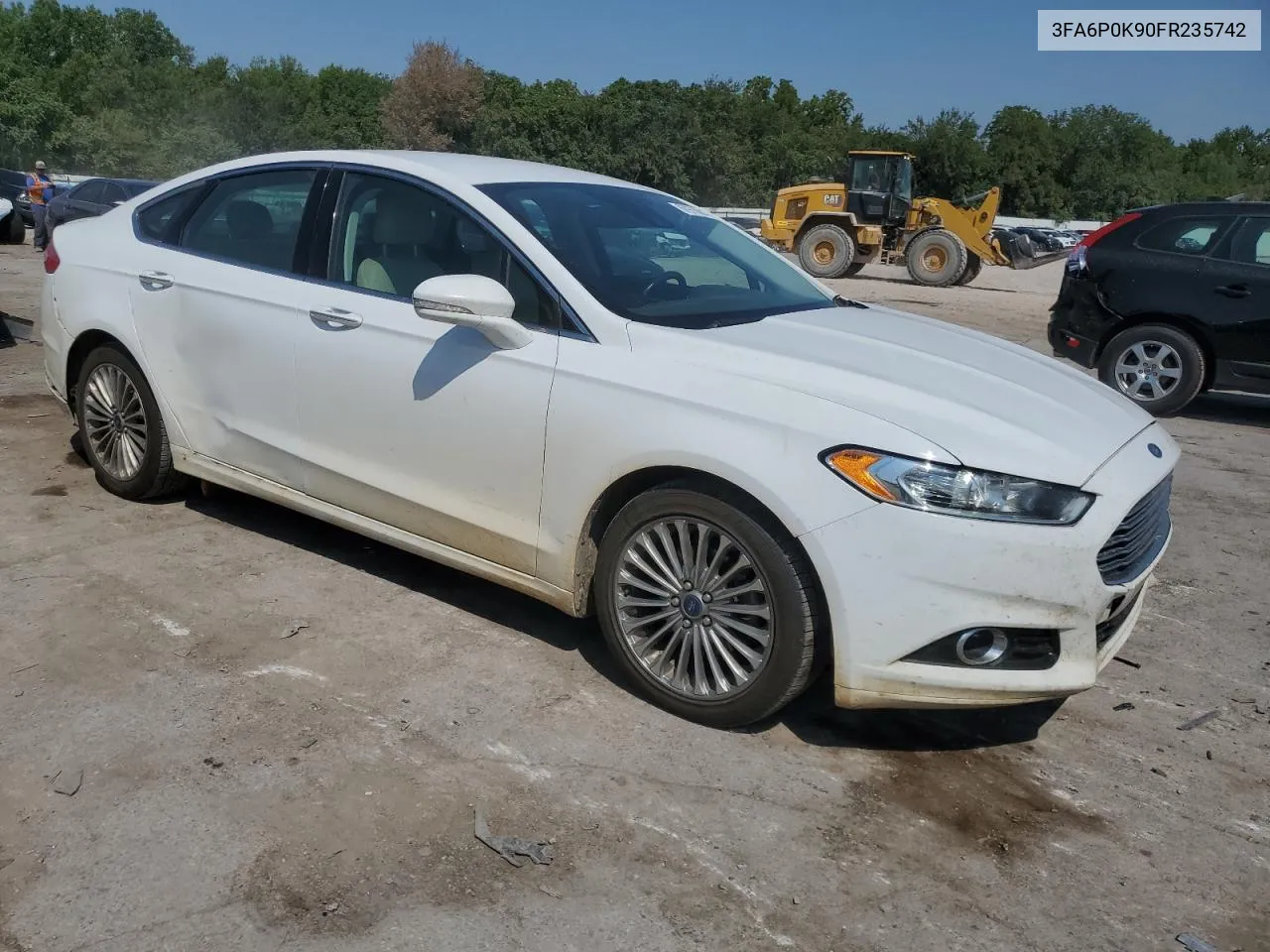 2015 Ford Fusion Titanium VIN: 3FA6P0K90FR235742 Lot: 68978804