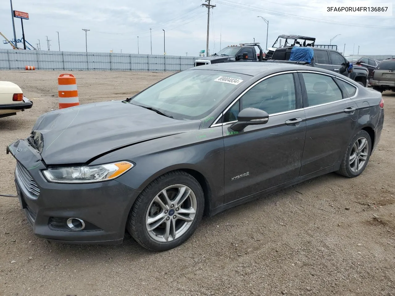 2015 Ford Fusion Titanium Hev VIN: 3FA6P0RU4FR136867 Lot: 69004834