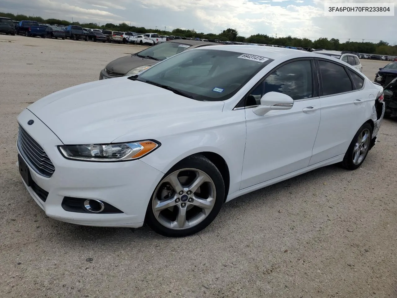 2015 Ford Fusion Se VIN: 3FA6P0H70FR233804 Lot: 69431474