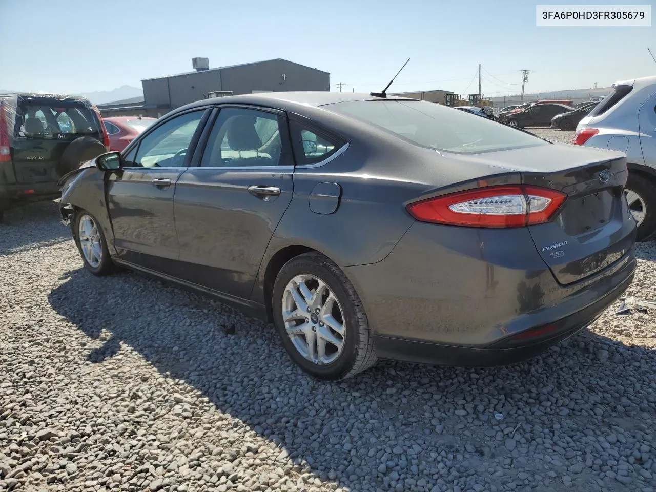 2015 Ford Fusion Se VIN: 3FA6P0HD3FR305679 Lot: 69636774