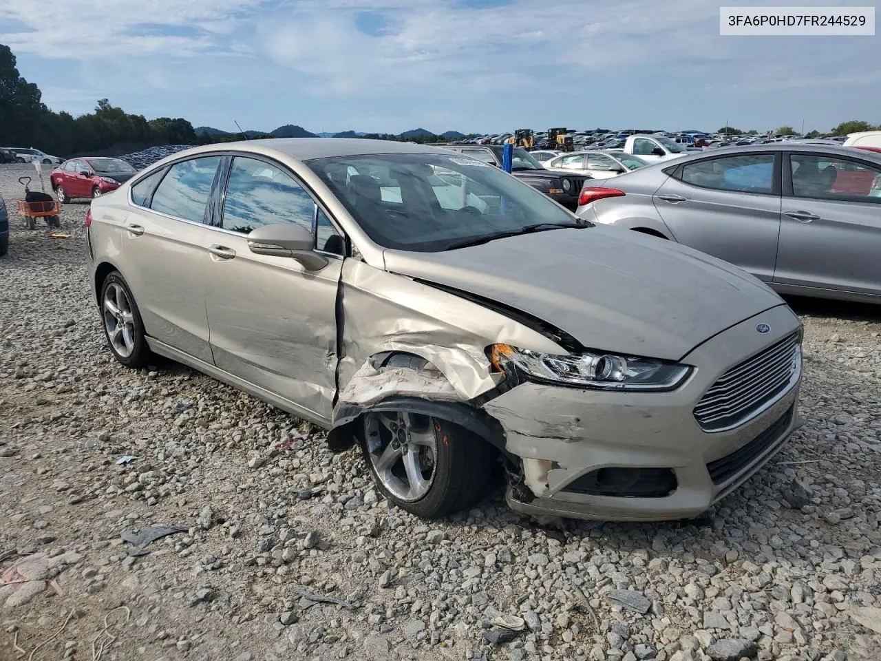 2015 Ford Fusion Se VIN: 3FA6P0HD7FR244529 Lot: 69807474