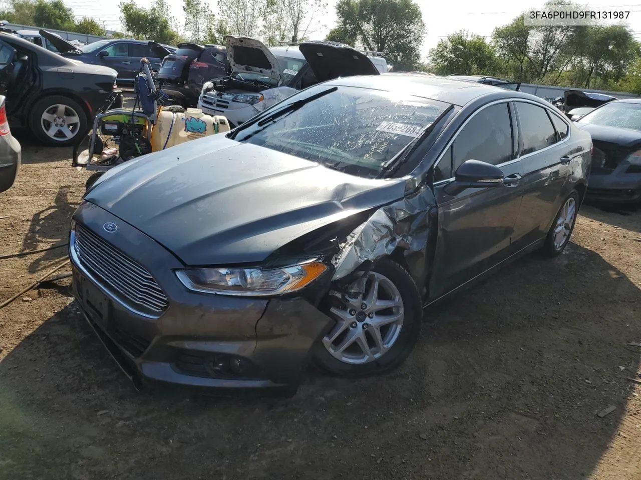 2015 Ford Fusion Se VIN: 3FA6P0HD9FR131987 Lot: 70392684