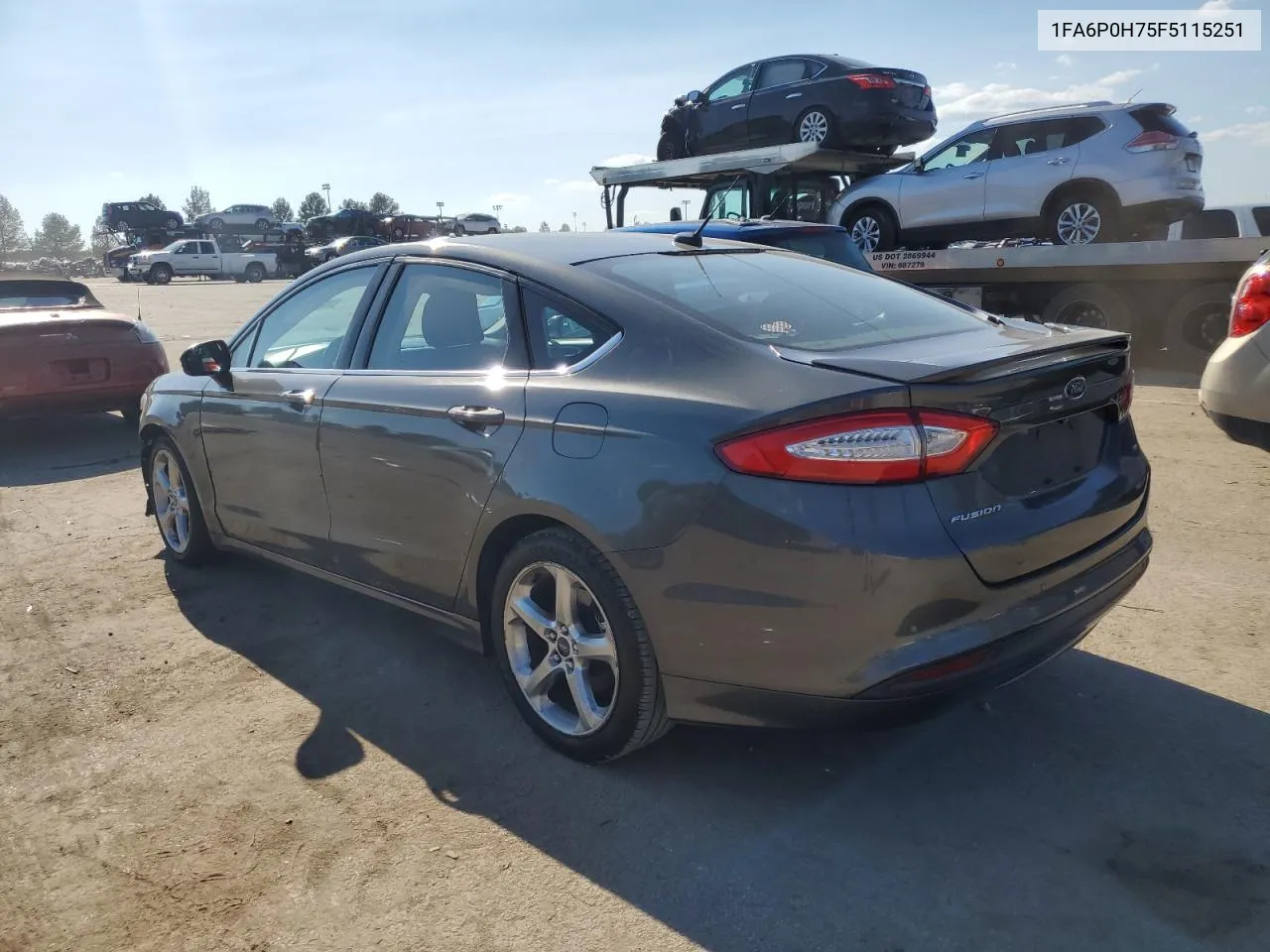 2015 Ford Fusion Se VIN: 1FA6P0H75F5115251 Lot: 70507844