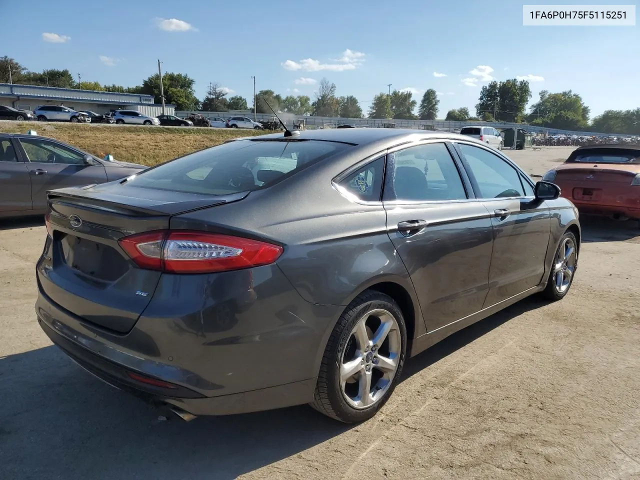 2015 Ford Fusion Se VIN: 1FA6P0H75F5115251 Lot: 70507844