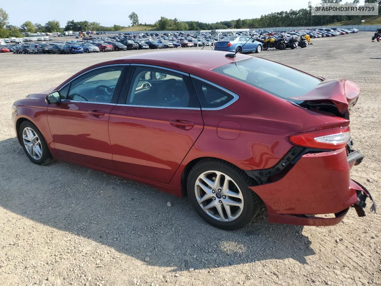 3FA6P0HD3FR149739 2015 Ford Fusion Se