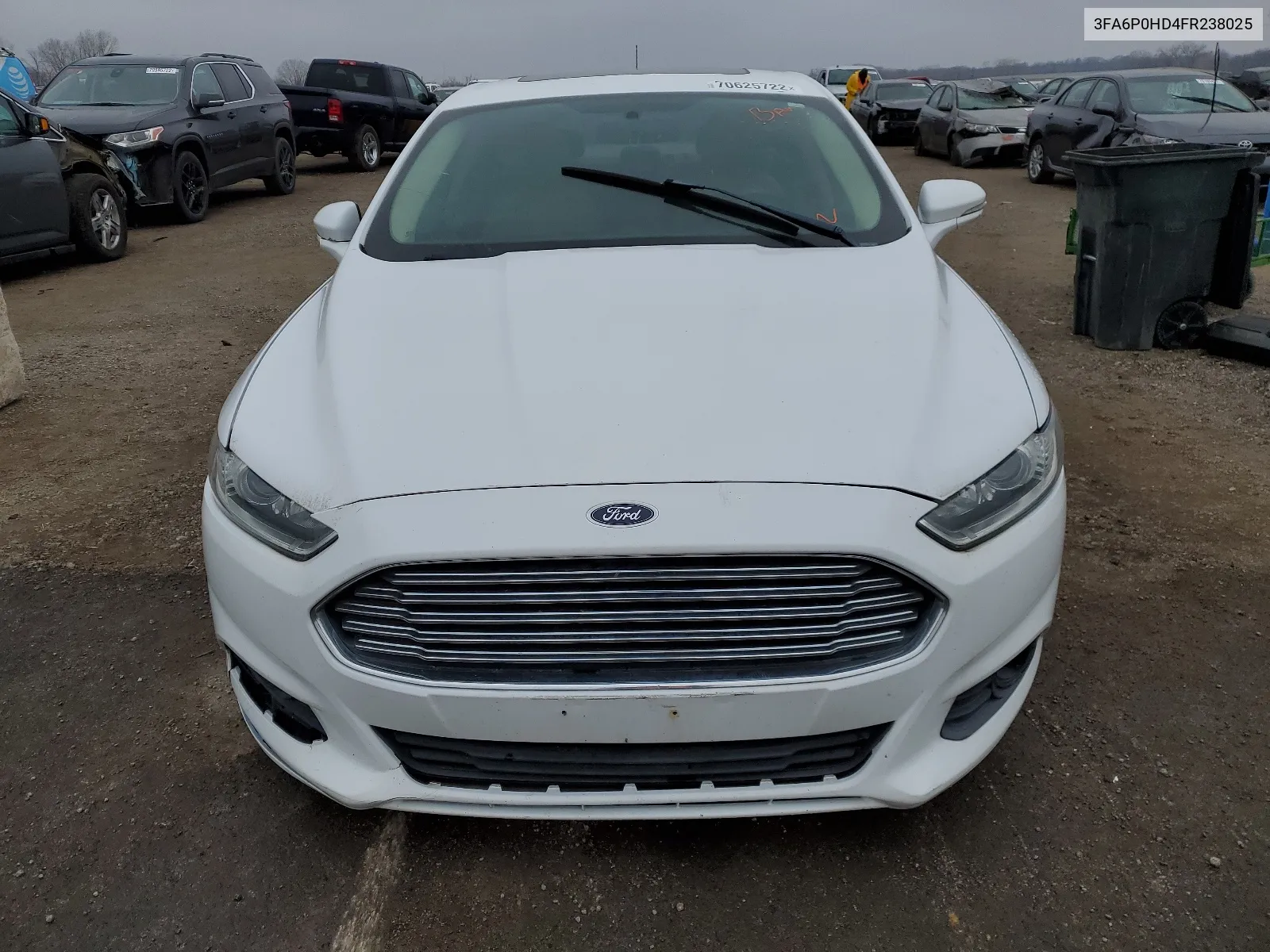 2015 Ford Fusion Se VIN: 3FA6P0HD4FR238025 Lot: 70625722