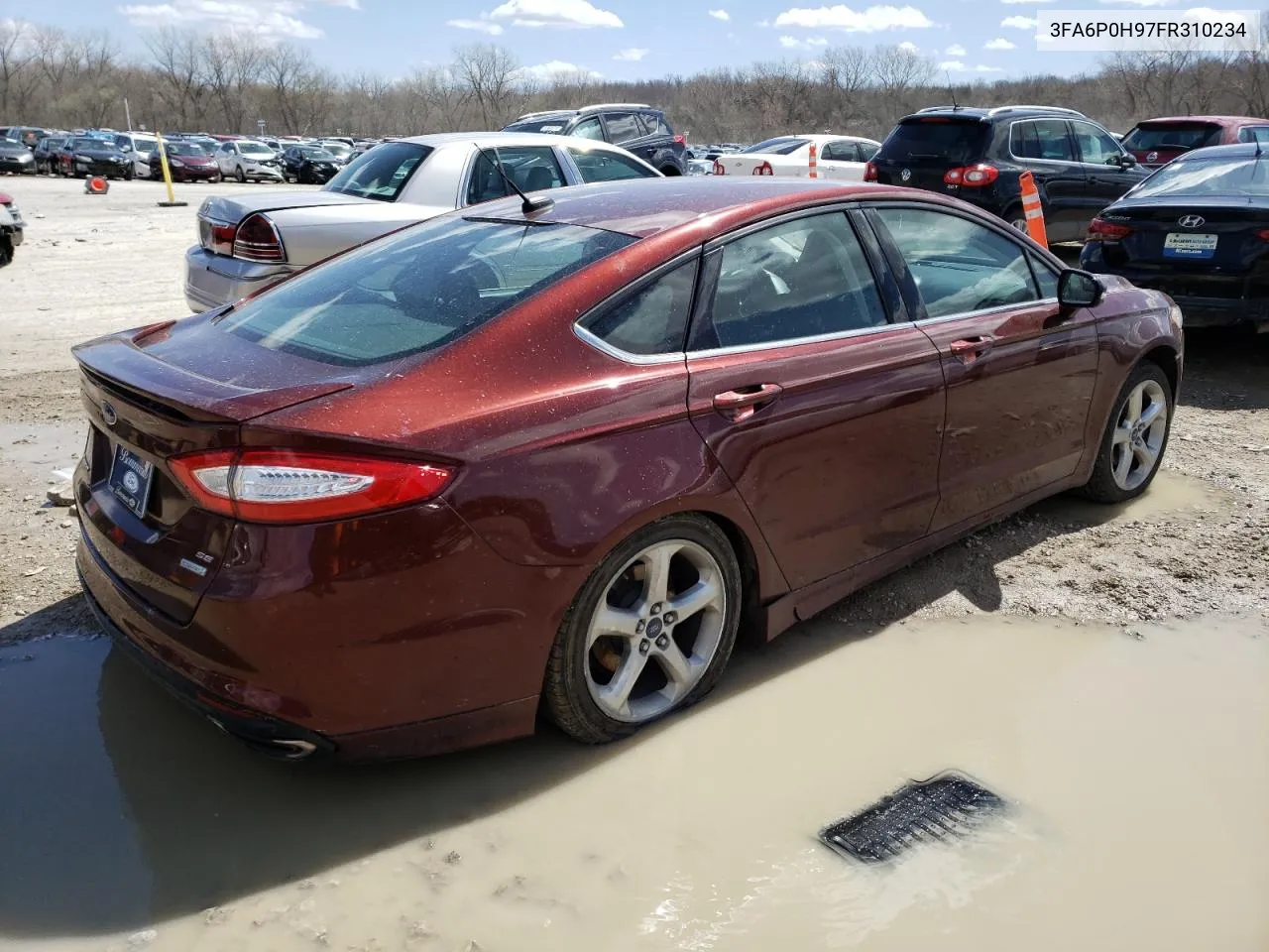 2015 Ford Fusion Se VIN: 3FA6P0H97FR310234 Lot: 70900034