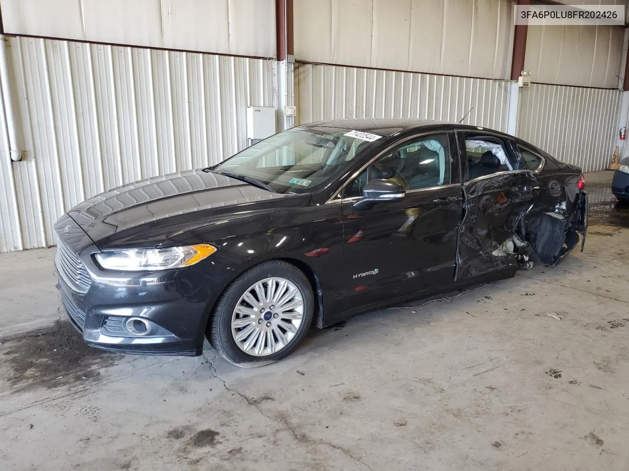 2015 Ford Fusion Se Hybrid VIN: 3FA6P0LU8FR202426 Lot: 71422544