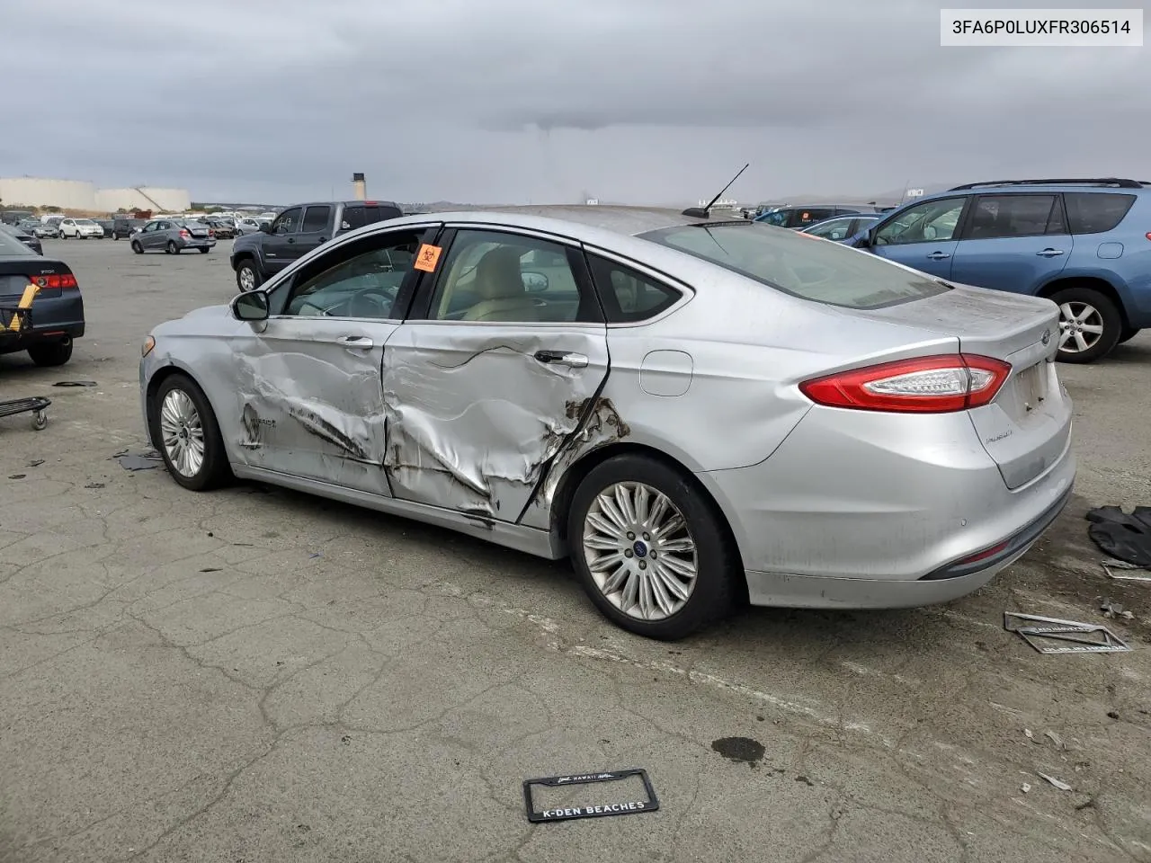 2015 Ford Fusion Se Hybrid VIN: 3FA6P0LUXFR306514 Lot: 71436394