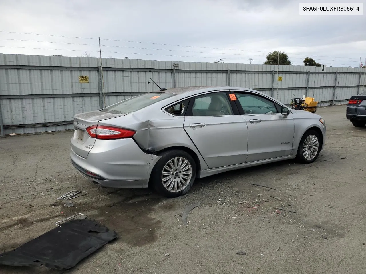 2015 Ford Fusion Se Hybrid VIN: 3FA6P0LUXFR306514 Lot: 71436394