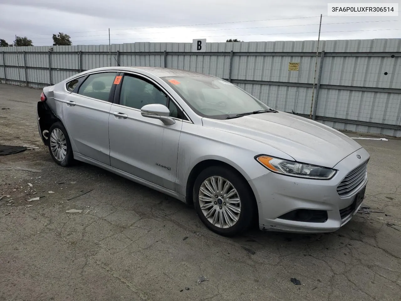 3FA6P0LUXFR306514 2015 Ford Fusion Se Hybrid