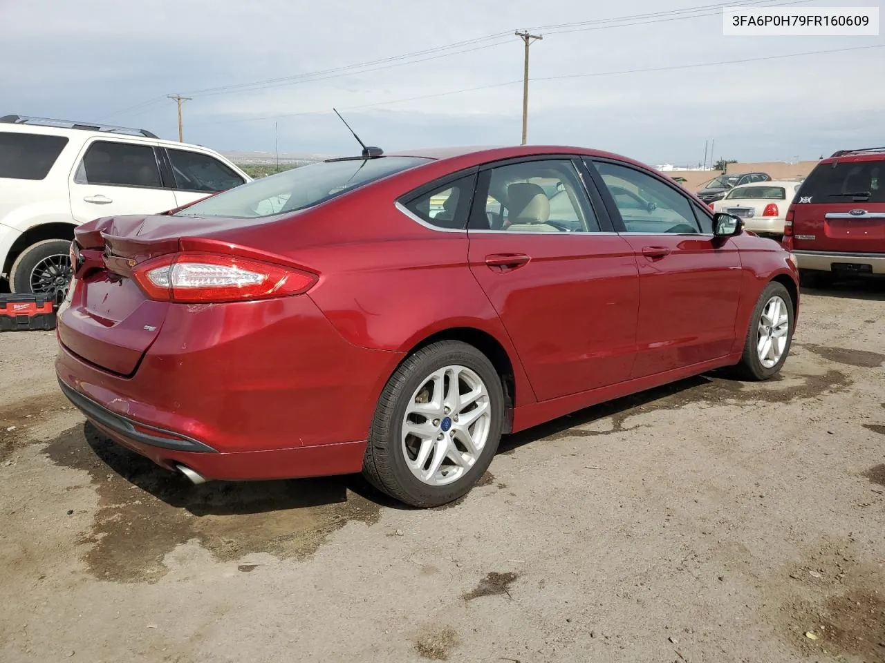 2015 Ford Fusion Se VIN: 3FA6P0H79FR160609 Lot: 71618074