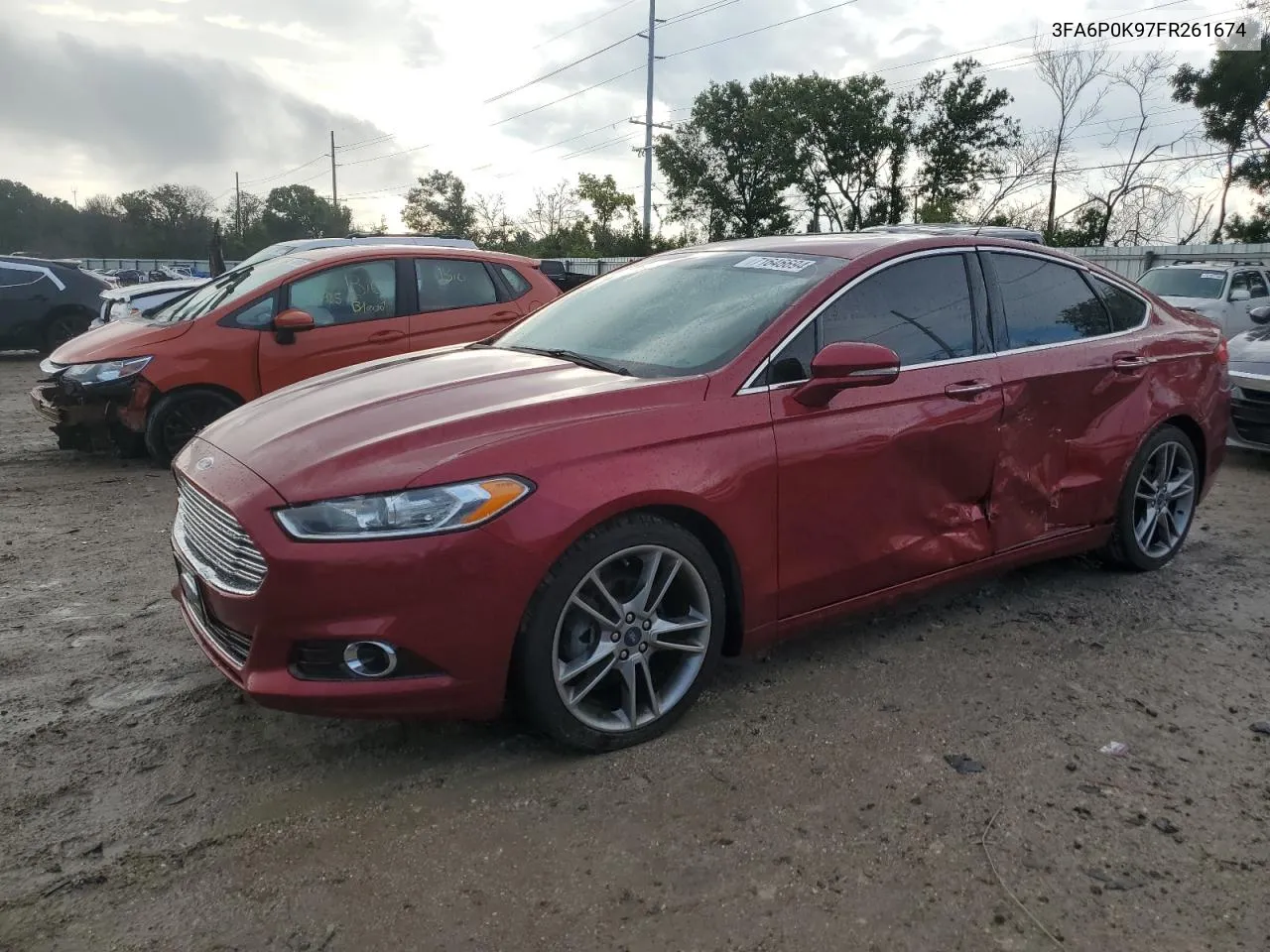 3FA6P0K97FR261674 2015 Ford Fusion Titanium