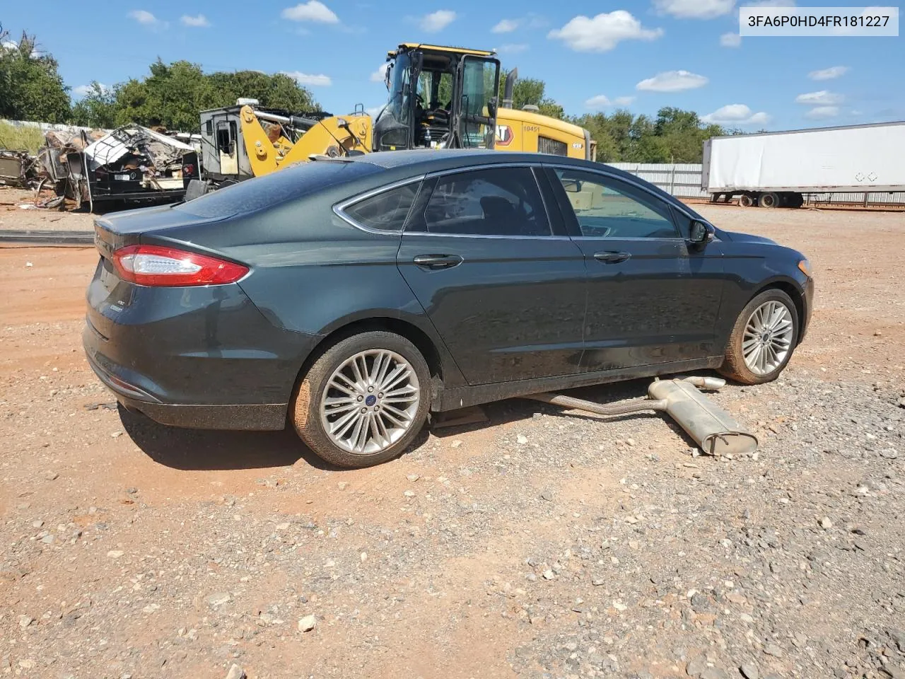 2015 Ford Fusion Se VIN: 3FA6P0HD4FR181227 Lot: 71752374