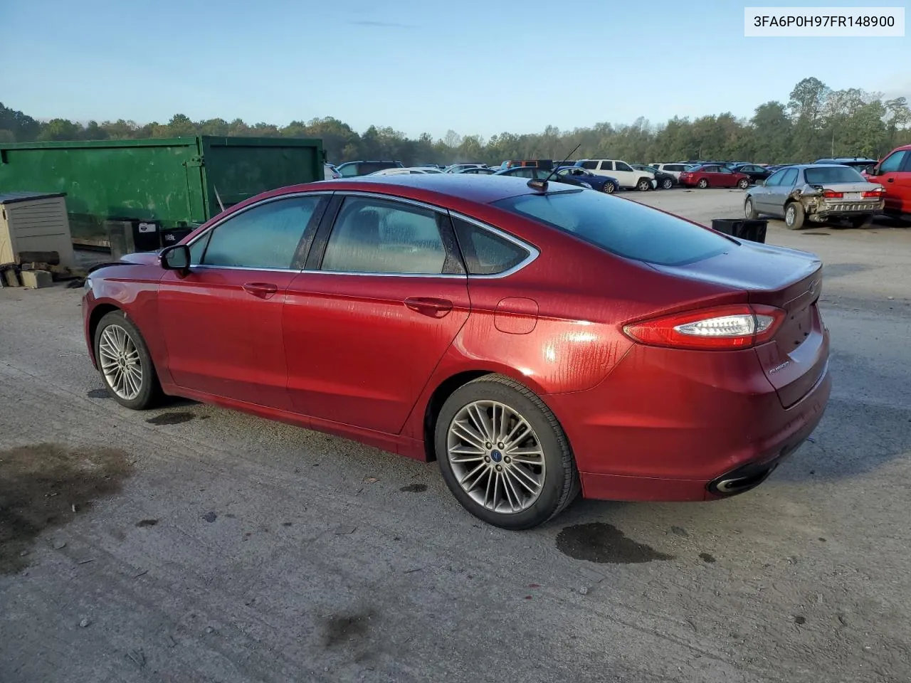 2015 Ford Fusion Se VIN: 3FA6P0H97FR148900 Lot: 72043164