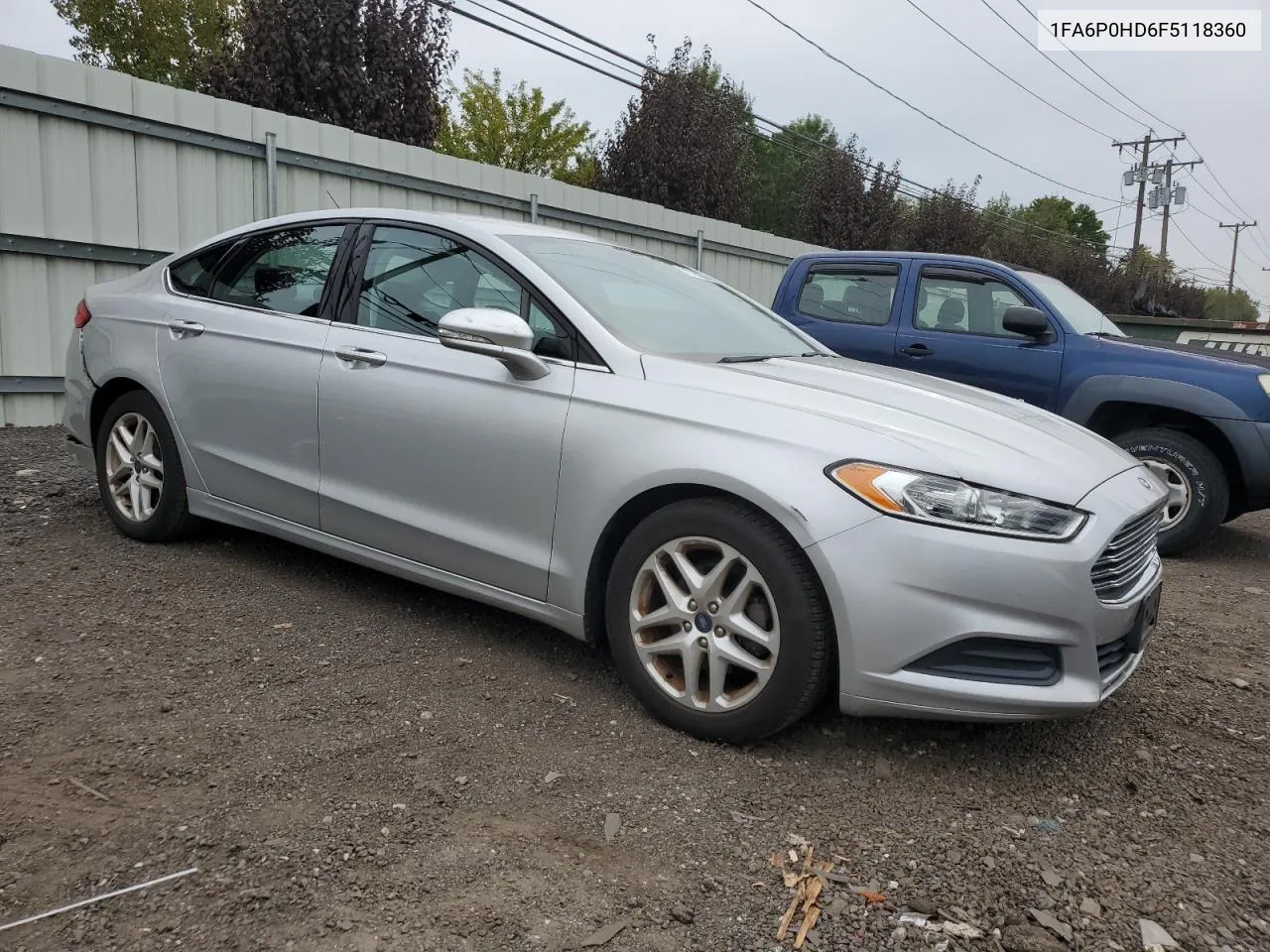 2015 Ford Fusion Se VIN: 1FA6P0HD6F5118360 Lot: 72128334