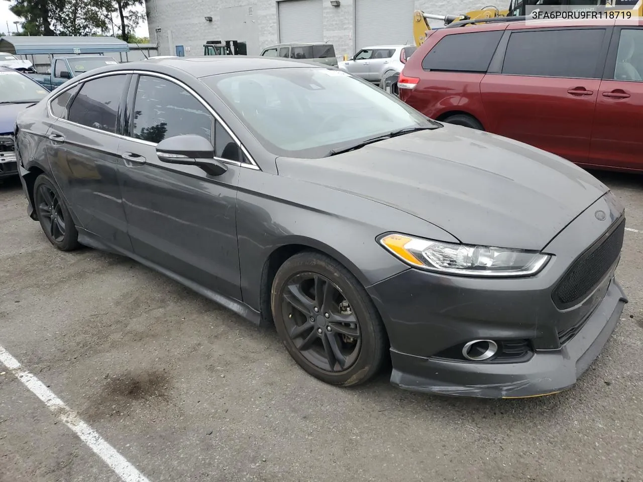 3FA6P0RU9FR118719 2015 Ford Fusion Titanium Hev