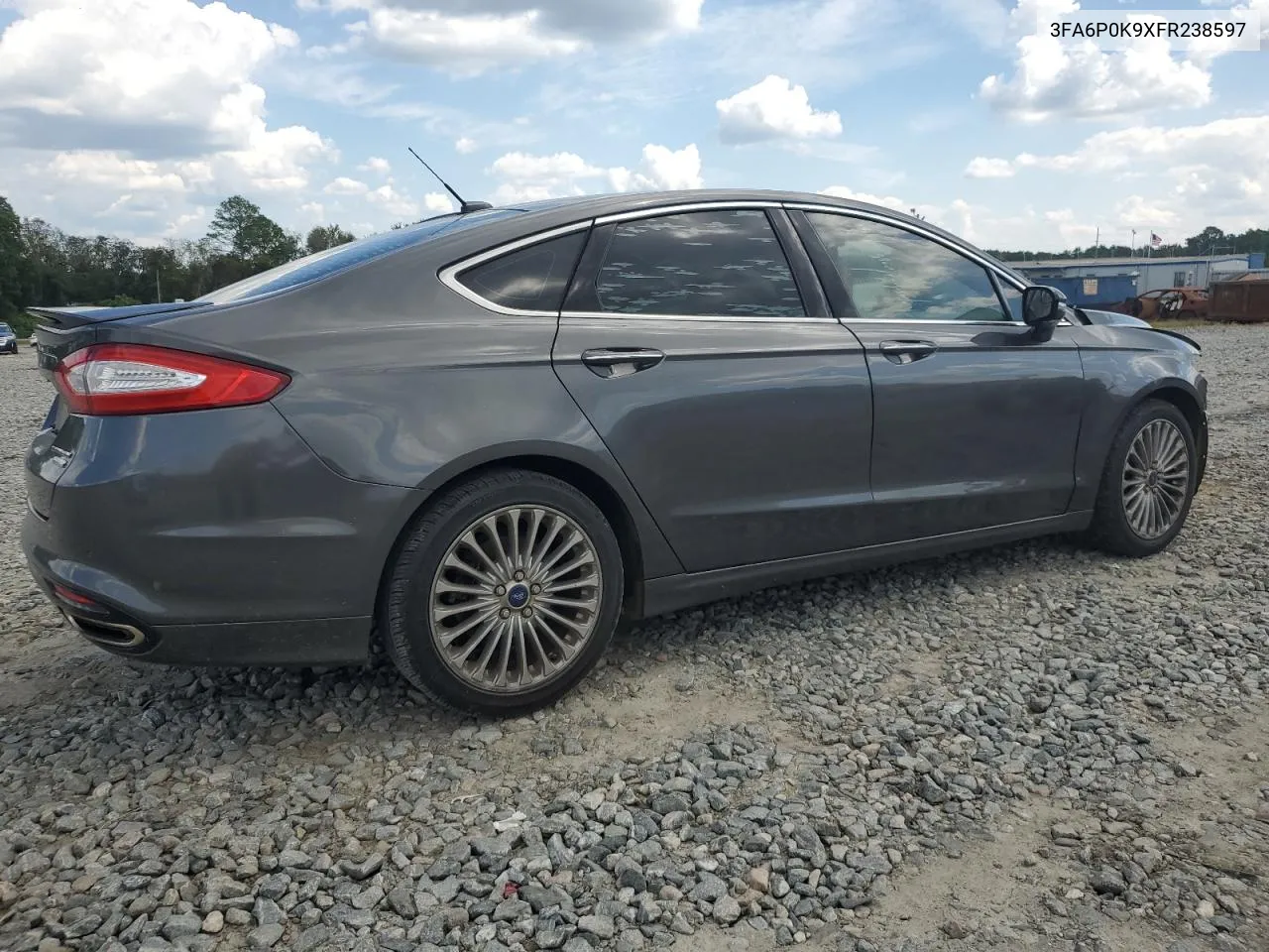 2015 Ford Fusion Titanium VIN: 3FA6P0K9XFR238597 Lot: 72338444